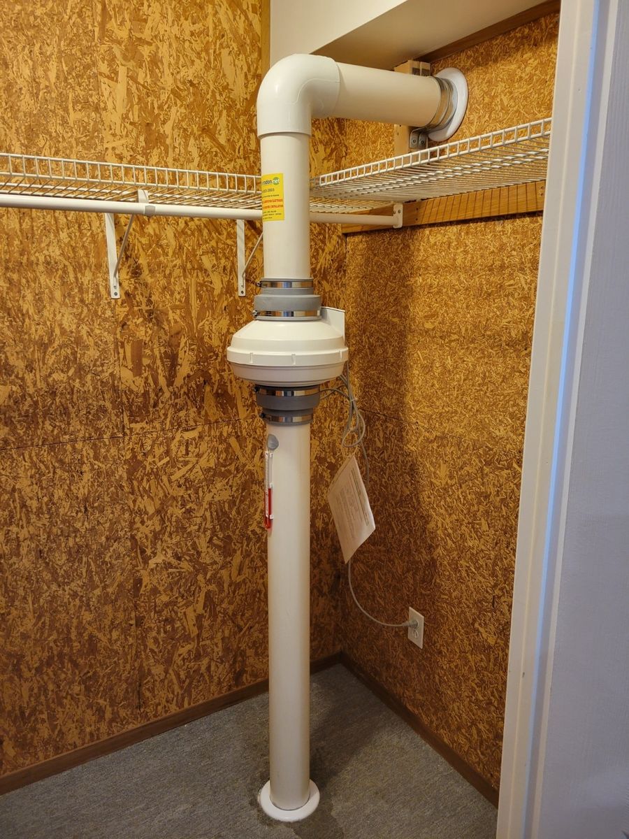 Building mechanicals from a Single family homes project  by Action-Radon.Net Inc.