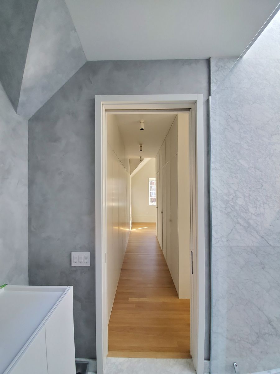 Bathroom from a Natural plasters project near Montreal (Greater Montreal) by Distribution Tockay inc.