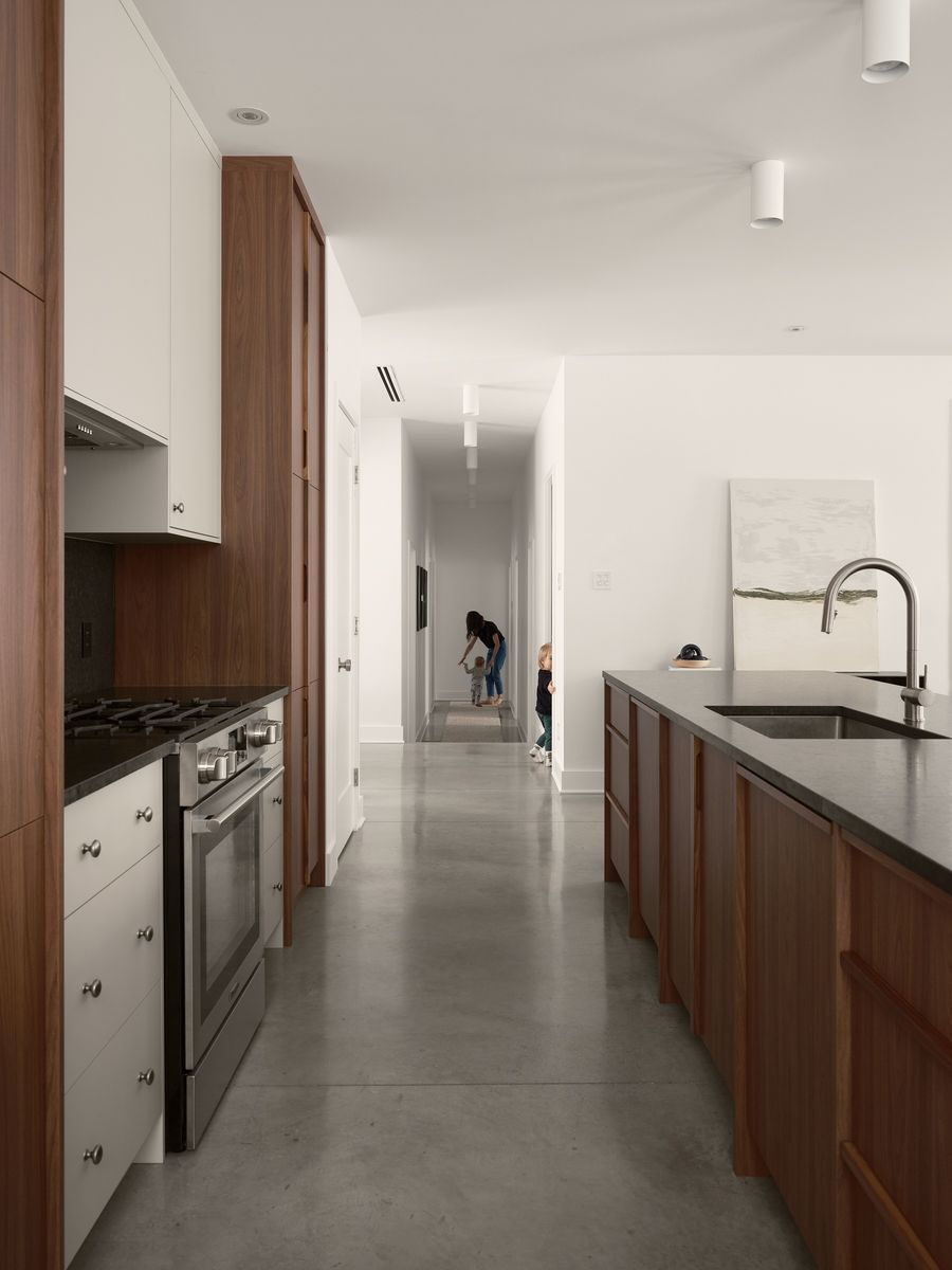 Kitchen from a Single family homes project near Montreal (Greater Montreal) by Écorce architecture écologique