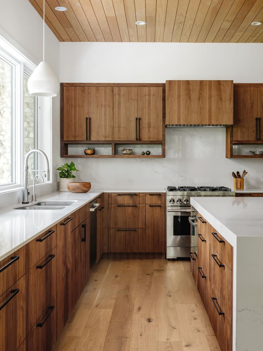 Cuisine d'un projet de Maisons unifamiliales près de Austin de Clark Richardson Architects