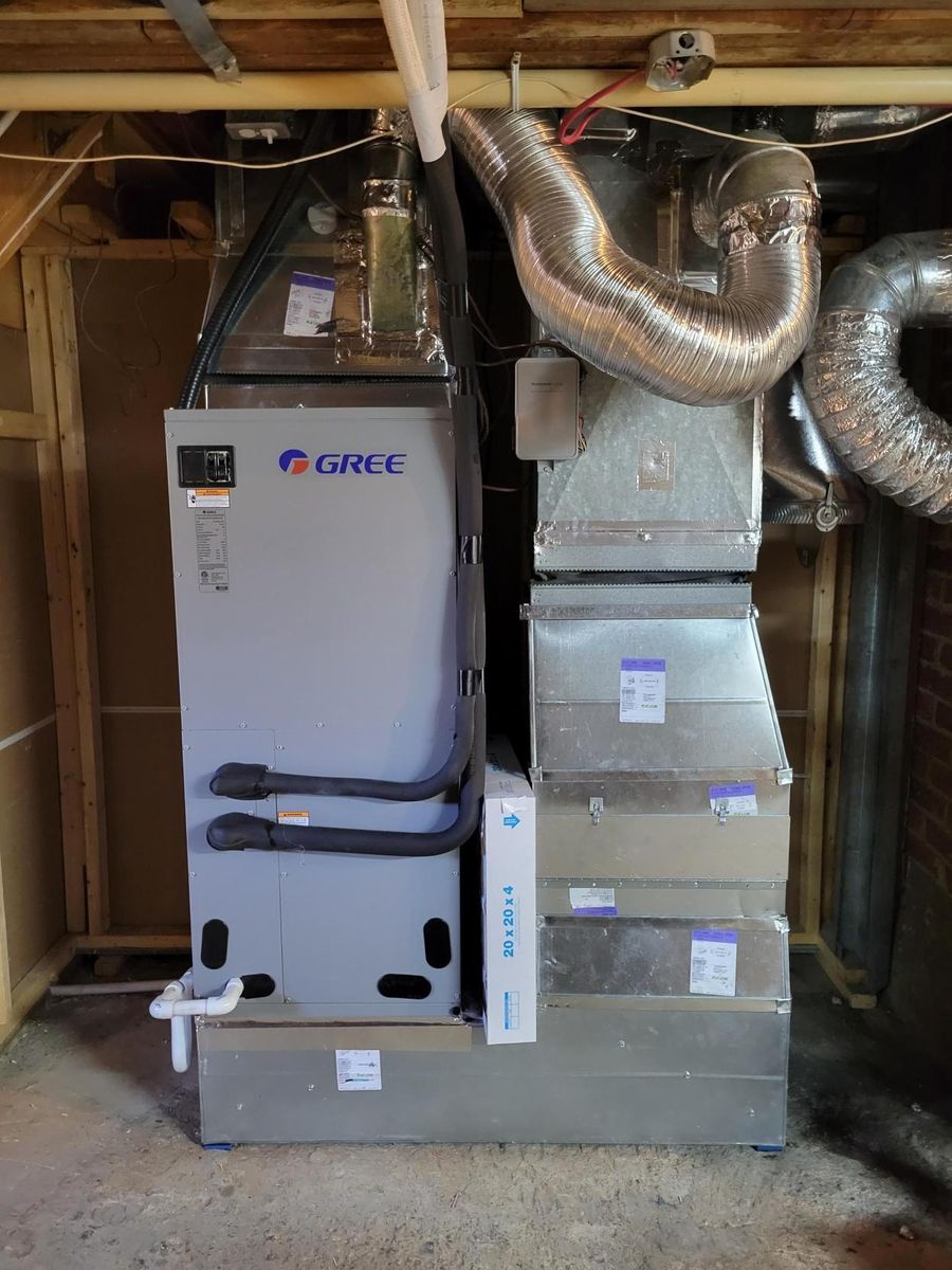 Instalaciones mecánicas de un proyecto de tipo Bombas de calor cerca de Sherbrooke (Estrie) por Leprohon