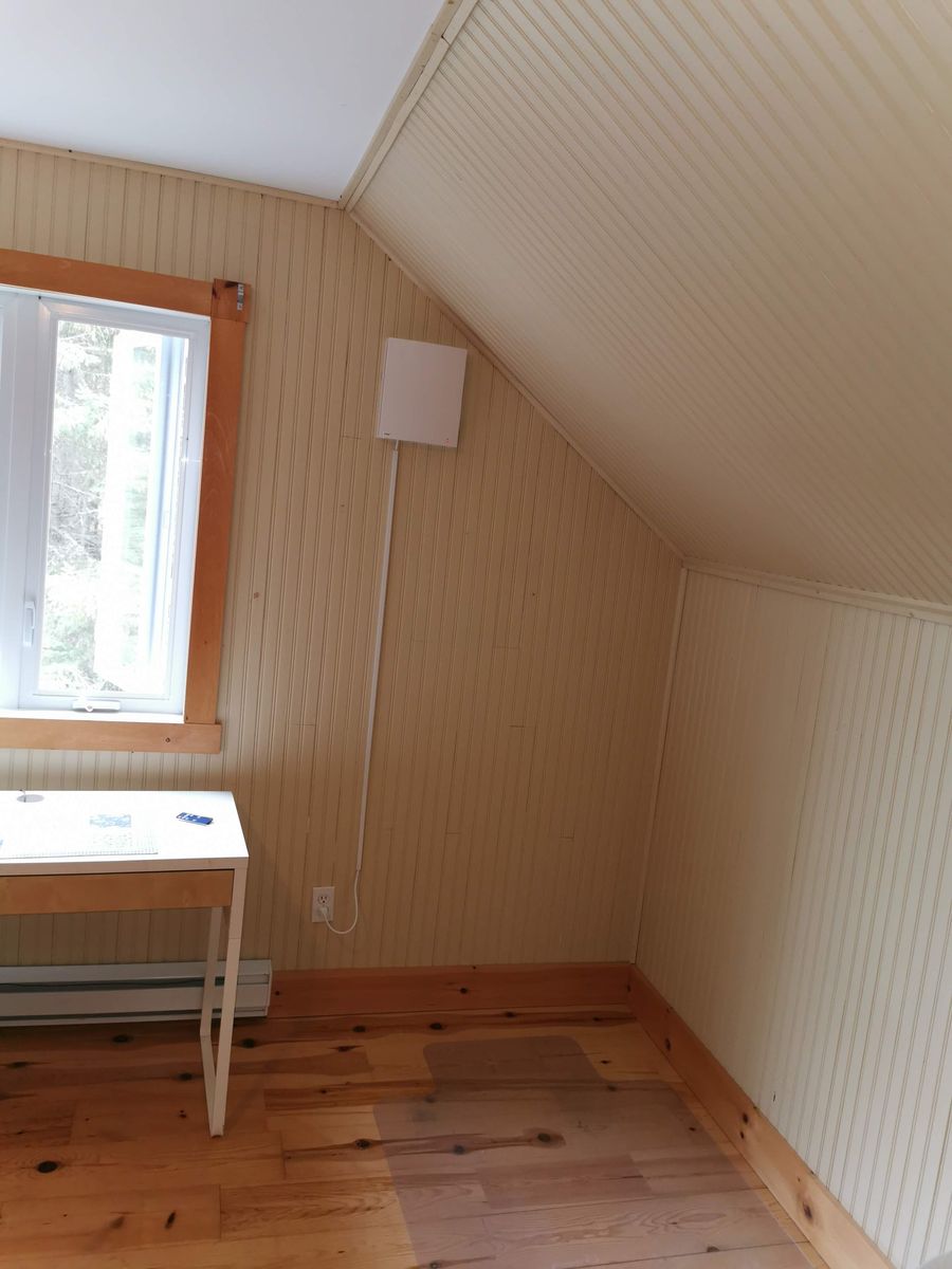 Bedroom from a HRV and ventilation systems project near Saint-Jerome (Laurentides) by ProDuctAir