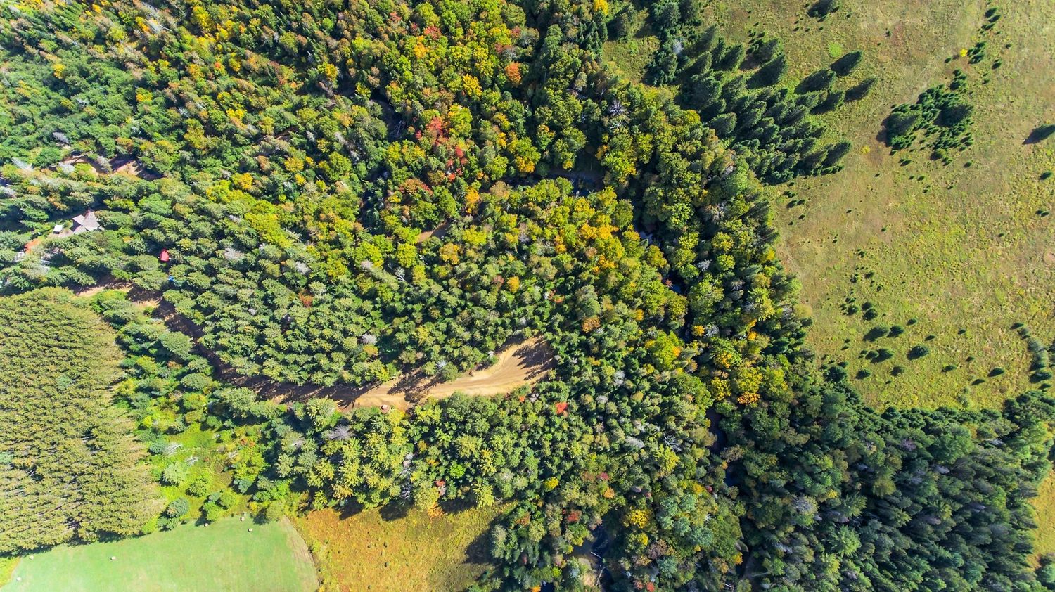 Aerial view from a Real Estate Developments project near Saint-Jerome (Laurentides) by Belvedair