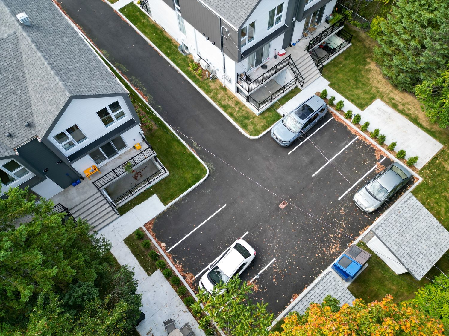 Vue aérienne d'un projet de Bâtiments multi-résidentiels et tours d'habitations près de Québec/Lévis (Ville de Québec) de Groupe Habitech