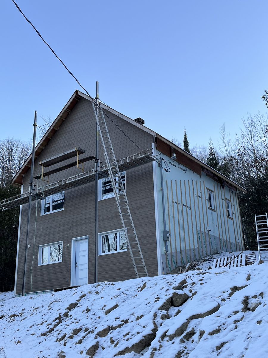 House Construction Exteriors from a Single family homes project near Gatineau (Outaouais) by Dsconstruction