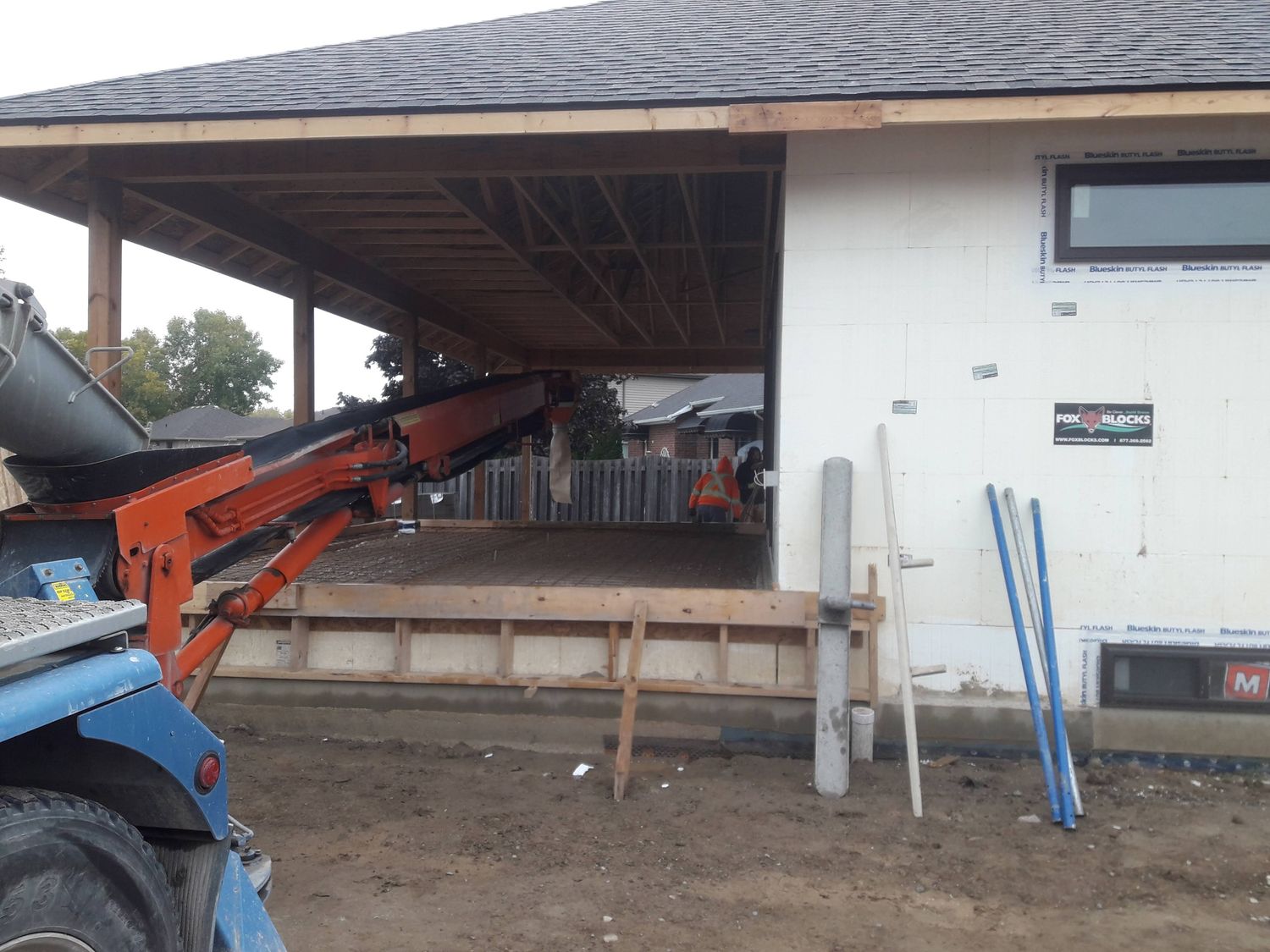 House Construction Exteriors from a ICF Construction project near Windsor by Windsor ICF