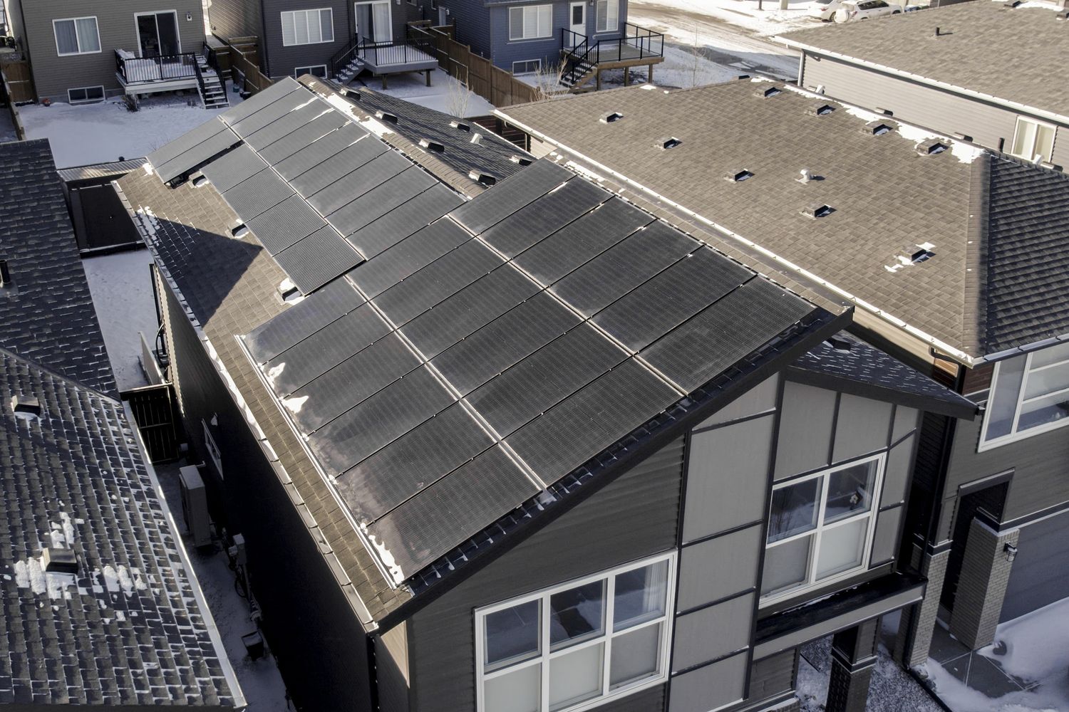 Vue aérienne d'un projet de Maisons unifamiliales près de Calgary de Jesse Sinclair Realtor (Associate Broker) REAL Broker