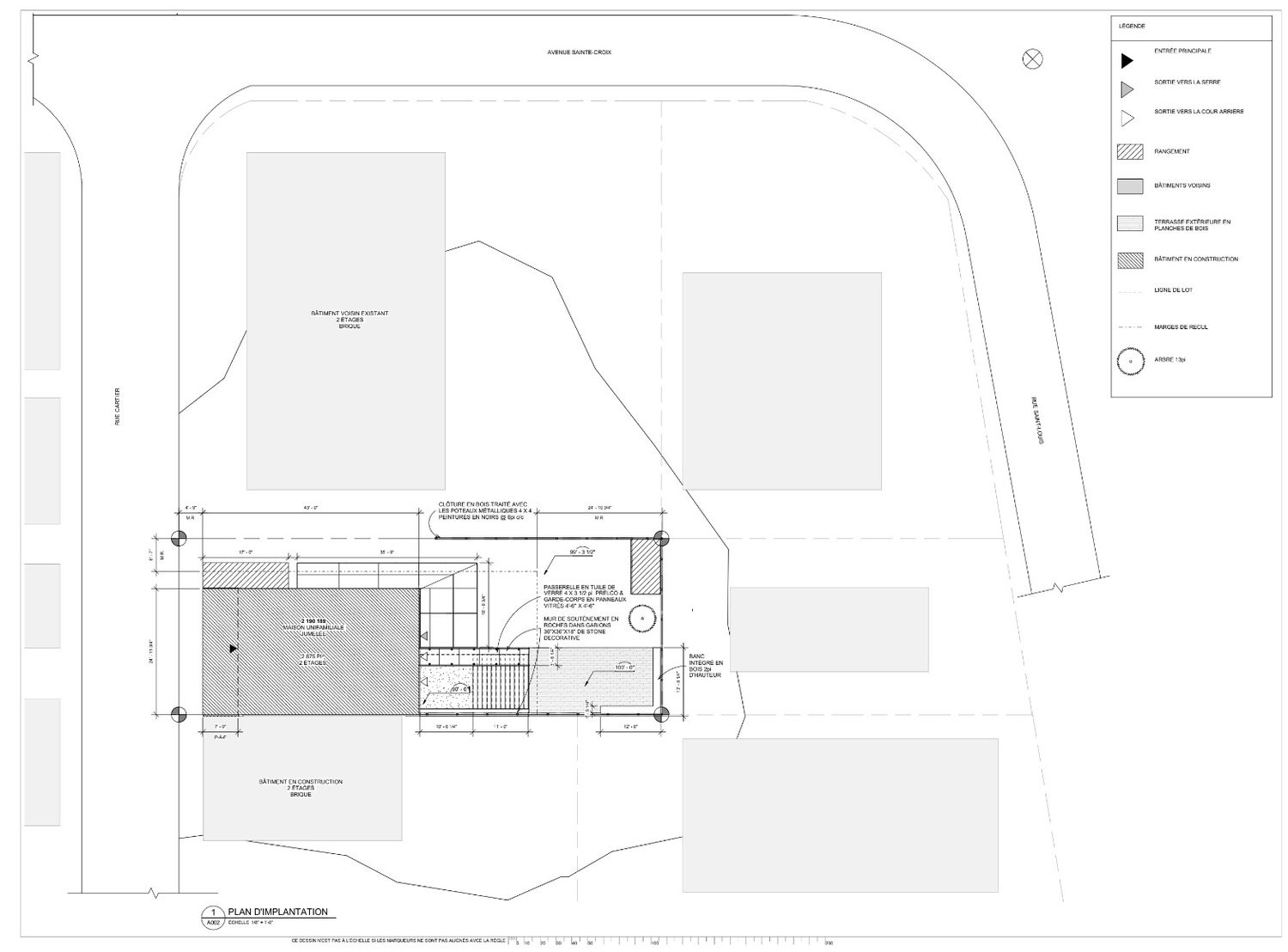 Plan d'implantation et lotissement d'un projet de Maisons unifamiliales près de Montréal/Laval/Longueuil (Grand Montréal) de Anastasia