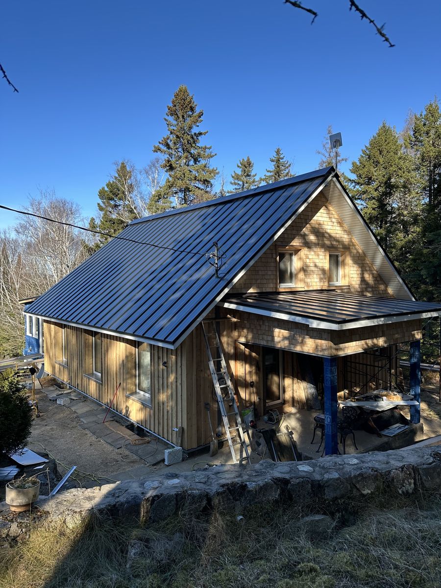 Backyard from a Single family homes project near Saint-Jerome (Laurentides) by Retrofit Construction
