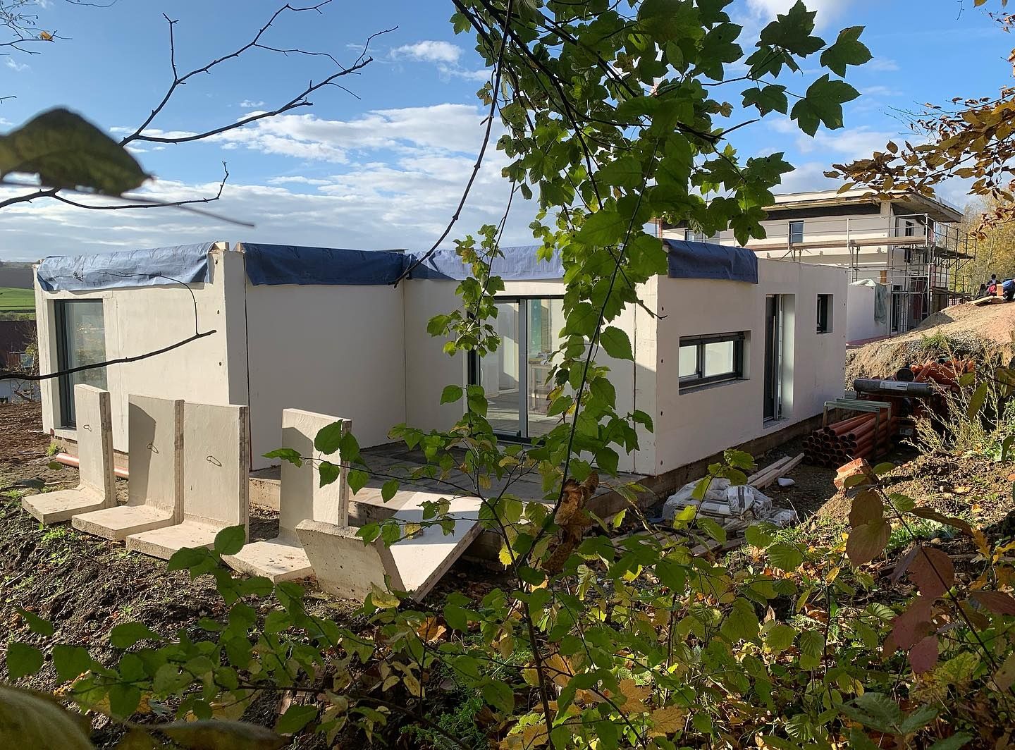 Travaux - Extérieur d'un projet de Maisons usinées et modulaires près de Whitehorse de Tree House