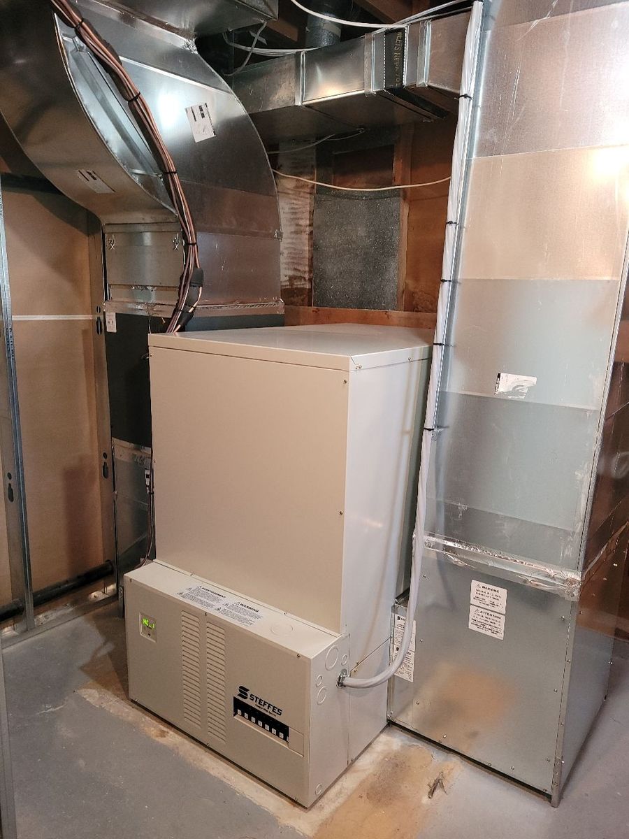 Building mechanicals from a Furnaces project near Montreal (Greater Montreal) by Climatisation GéoServices