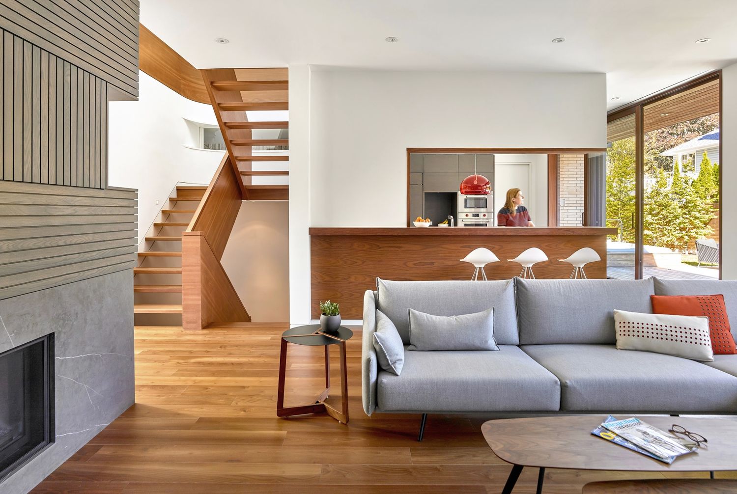 Living Room from a Single family homes project near Toronto (Greater Toronto) by Dubbeldam Architecture + Design