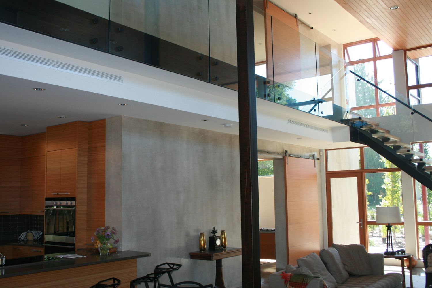 Living Room from a Single family homes project near Kelowna - Okanagan by Fox Architecture Inc