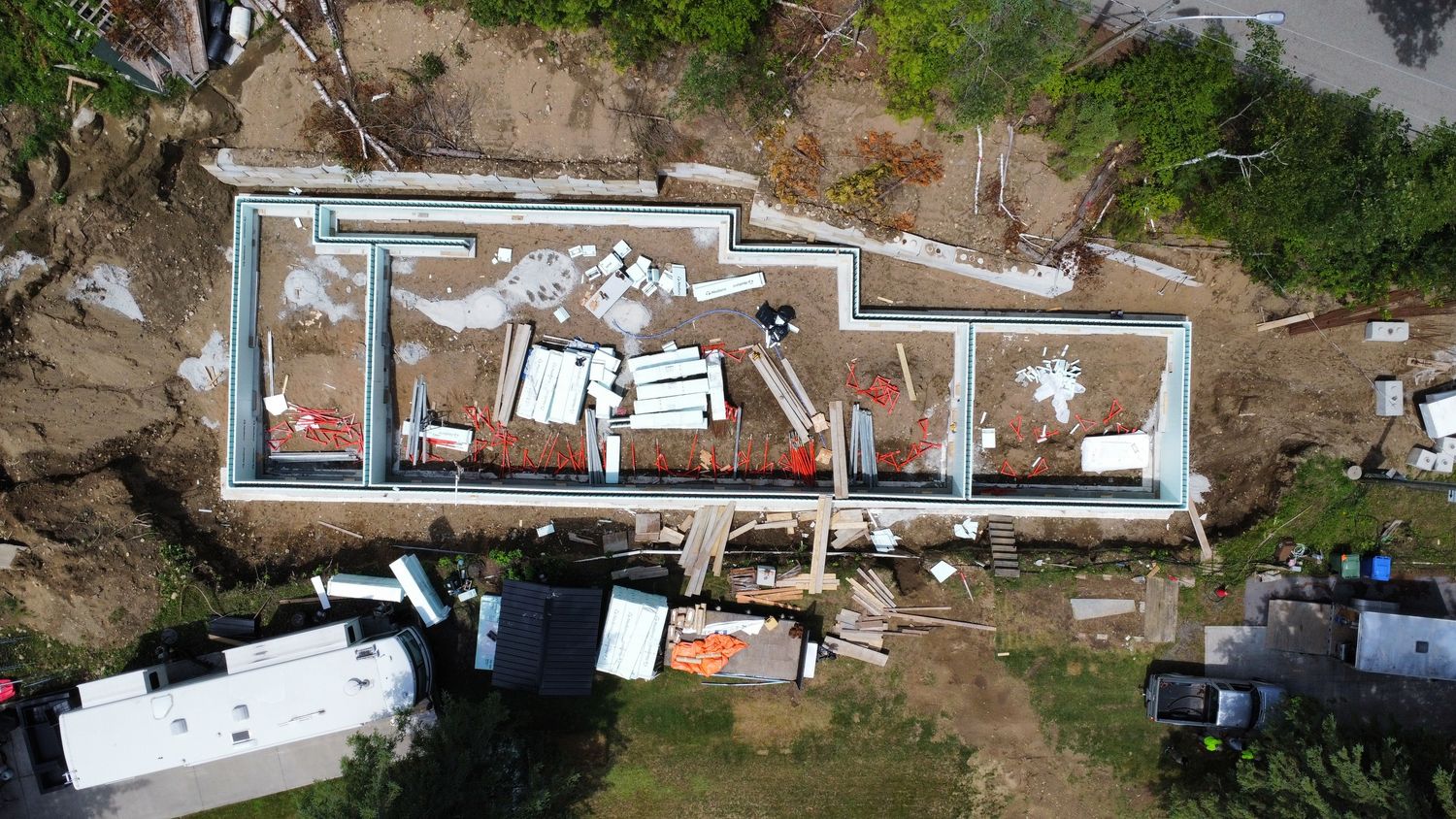 Foundations & Crawlspaces from a Single family homes project near Ottawa by Génération Béton Inc