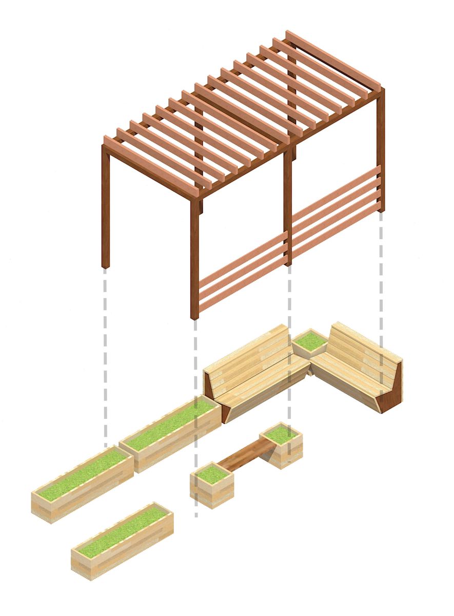Diagramme d'un projet de Toitures près de Montréal/Laval/Longueuil (Grand Montréal) de La Ligne Verte : Toit vert inc.