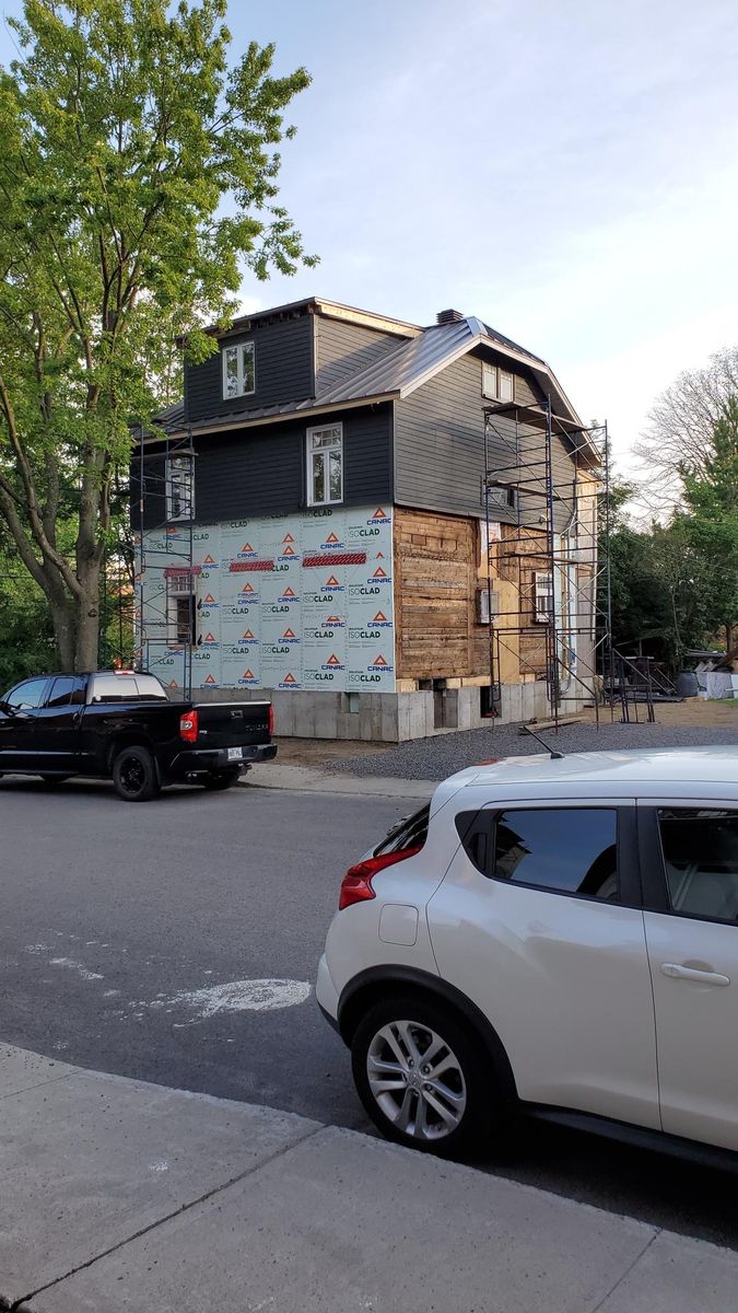 Travaux - Extérieur d'un projet de Maisons unifamiliales près de Québec/Lévis (Ville de Québec) de i9 construction