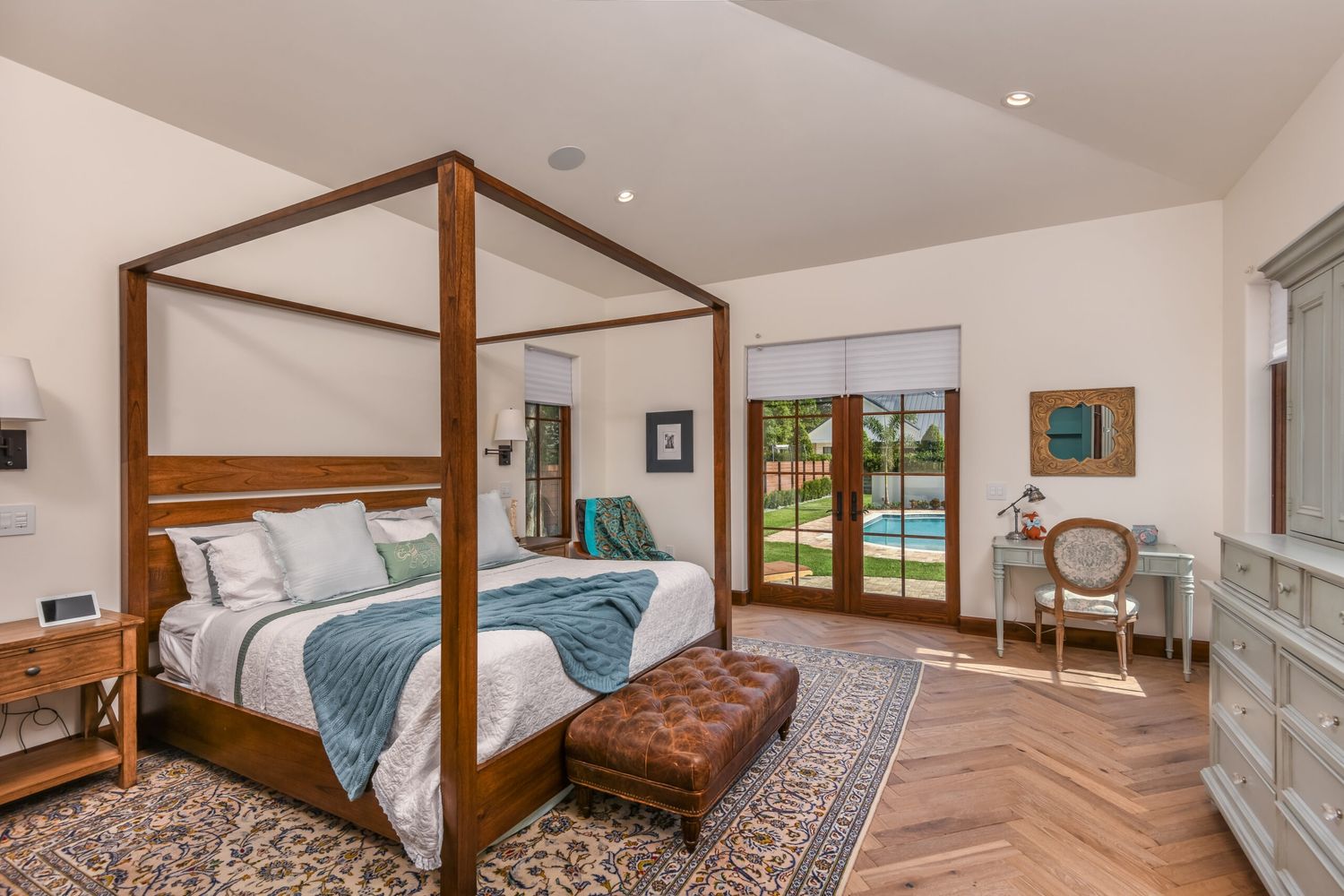 Bedroom from a Single family homes project near Miami by Turning Leaf Construction