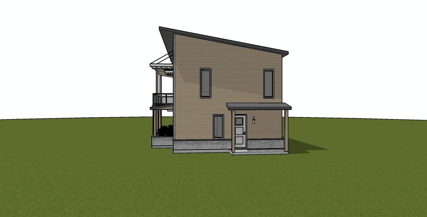 Renderizado en 3D de un proyecto de tipo Viviendas unifamiliares cerca de Joliette (Lanaudière) por Plans É-Pur