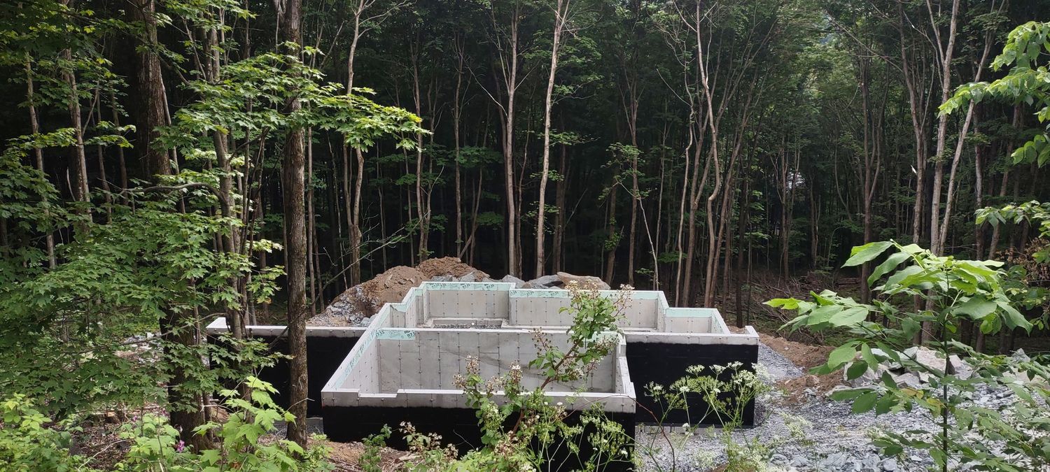 Backyard from a Landscaping project near Granby - Bromont - Cowansville by Melissa Langlois - Design paysager