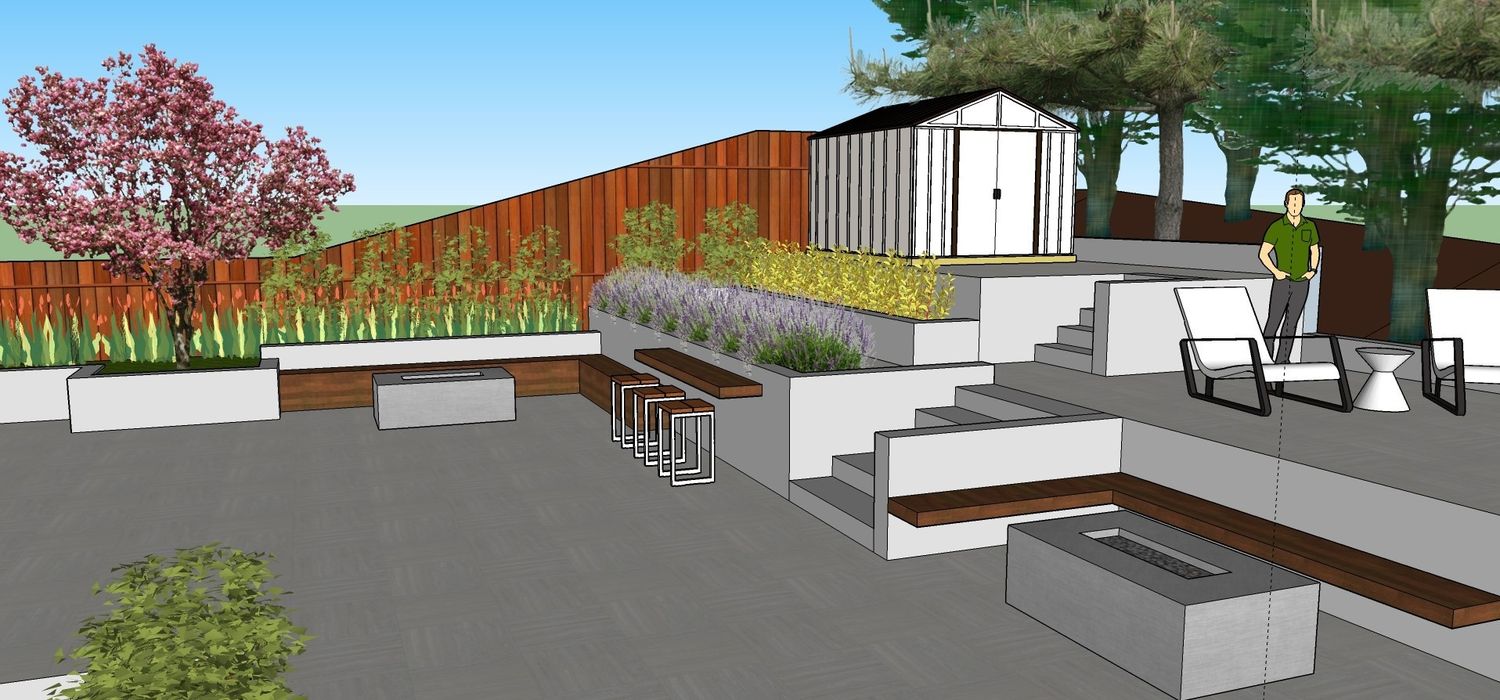 3D Rendering from a Outdoor Kitchens project near San Francisco Bay by Contractors Central