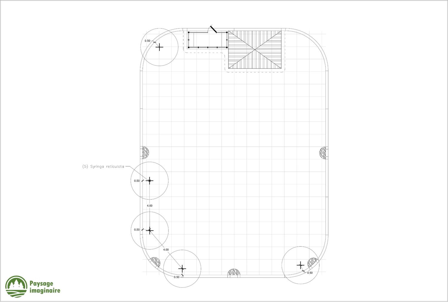 Landscaping Plan from a Landscaping project near Joliette (Lanaudière) by Paysage imaginaire