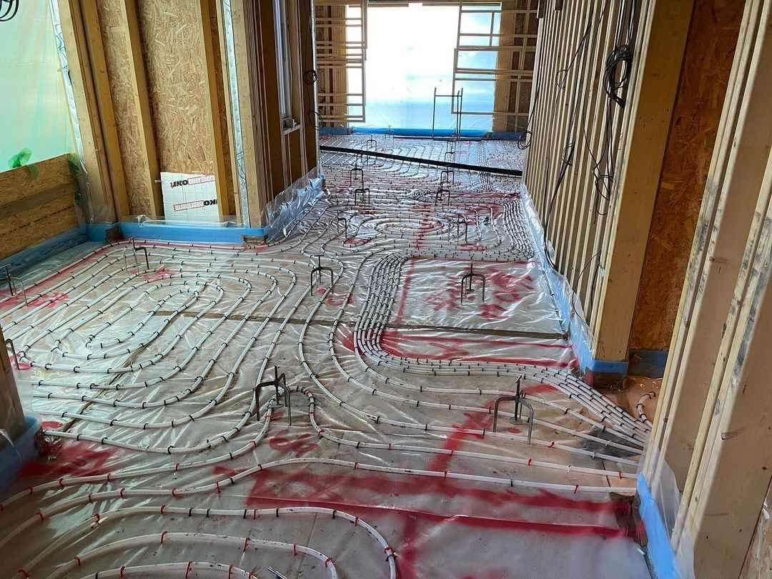 Travaux - Intérieur d'un projet de Planchers chauffants hydroniques près de New York-Newark-Jersey City de Next Level Underfloor Heating and Screed Solutions