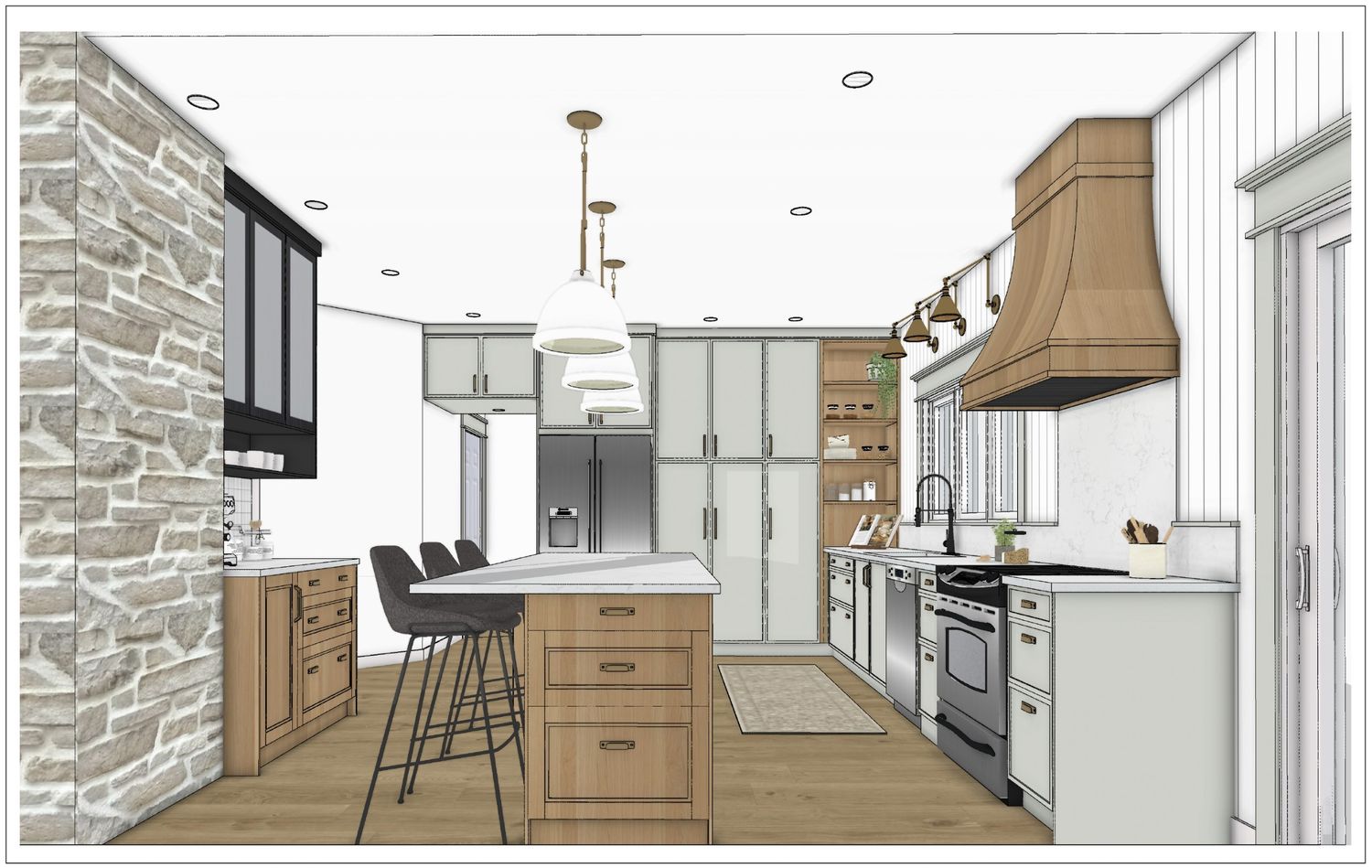  from a 3D modelings and renderings project near Gatineau (Outaouais) by Kim Lacharité designer intérieur