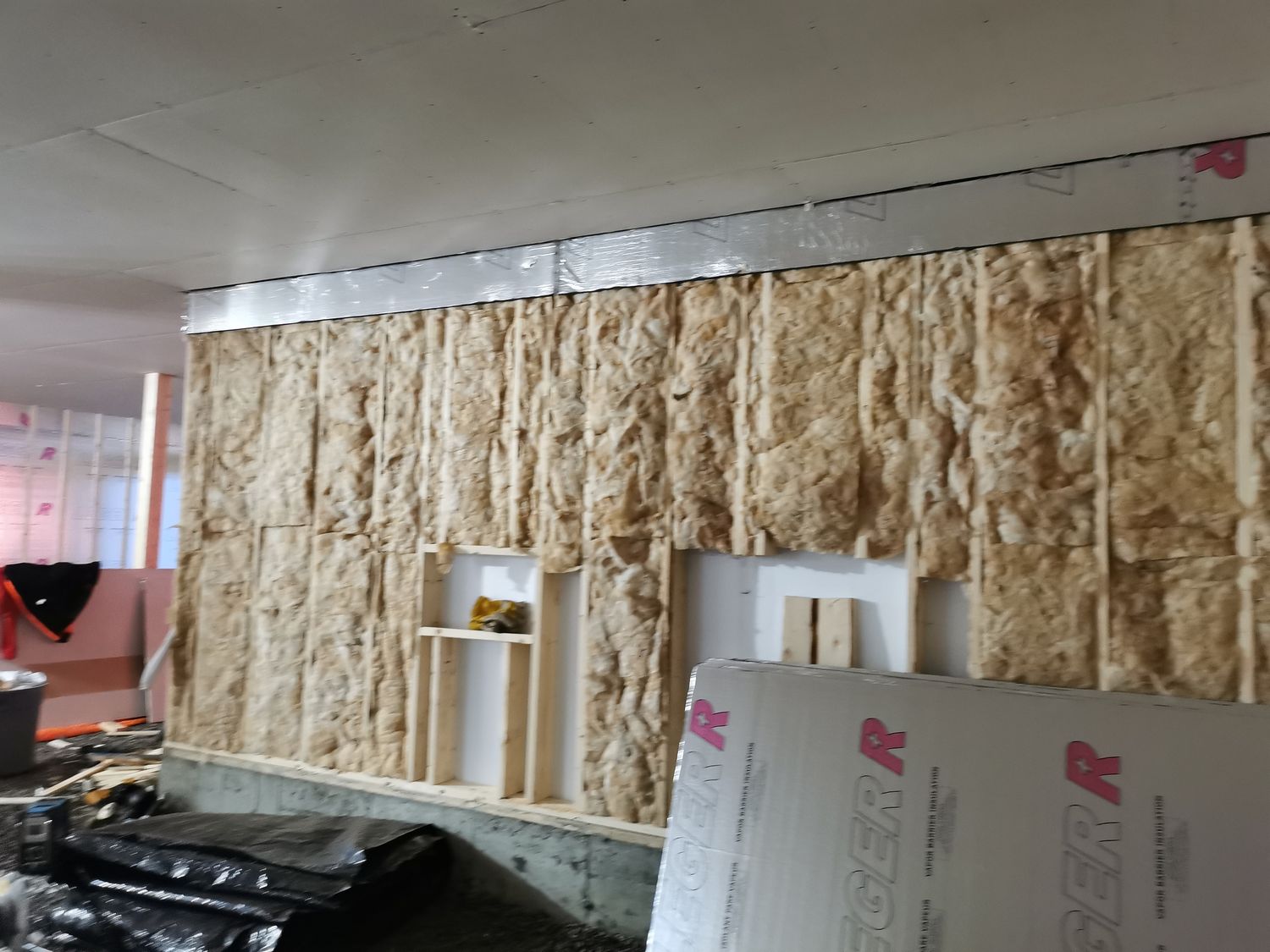 Wall Construction from a Single family homes project near Saguenay - Lac-Saint-Jean by Solutions Expert SSS
