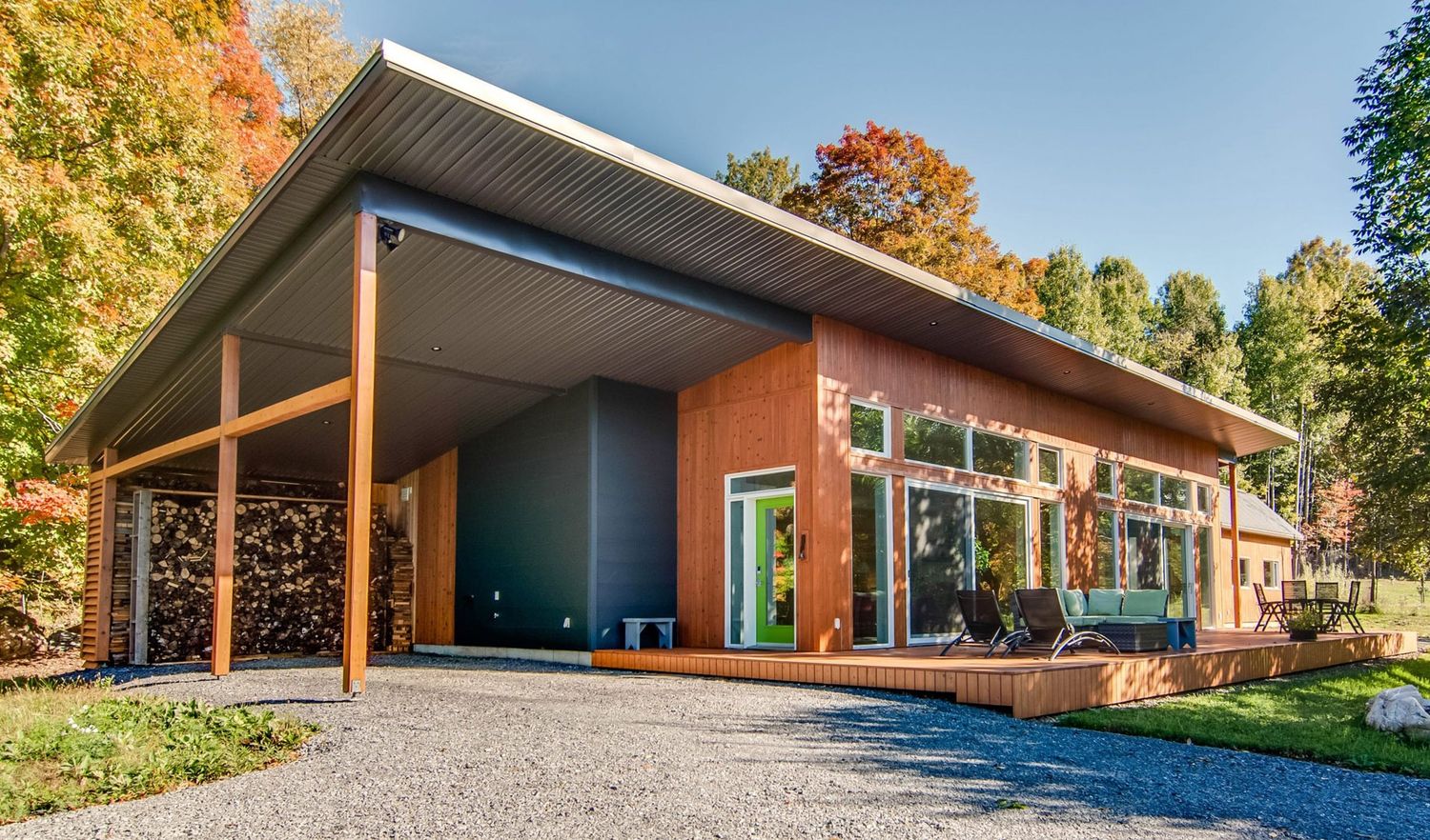 Façade avant d'un projet de Maisons unifamiliales près de Sherbrooke (Estrie) de Belvedair