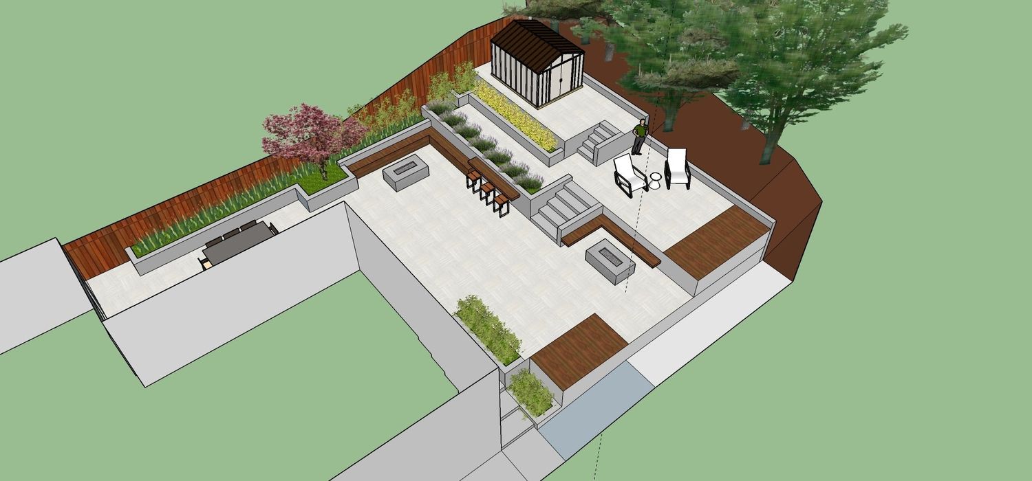 3D Rendering from a Outdoor Kitchens project near San Francisco Bay by Contractors Central