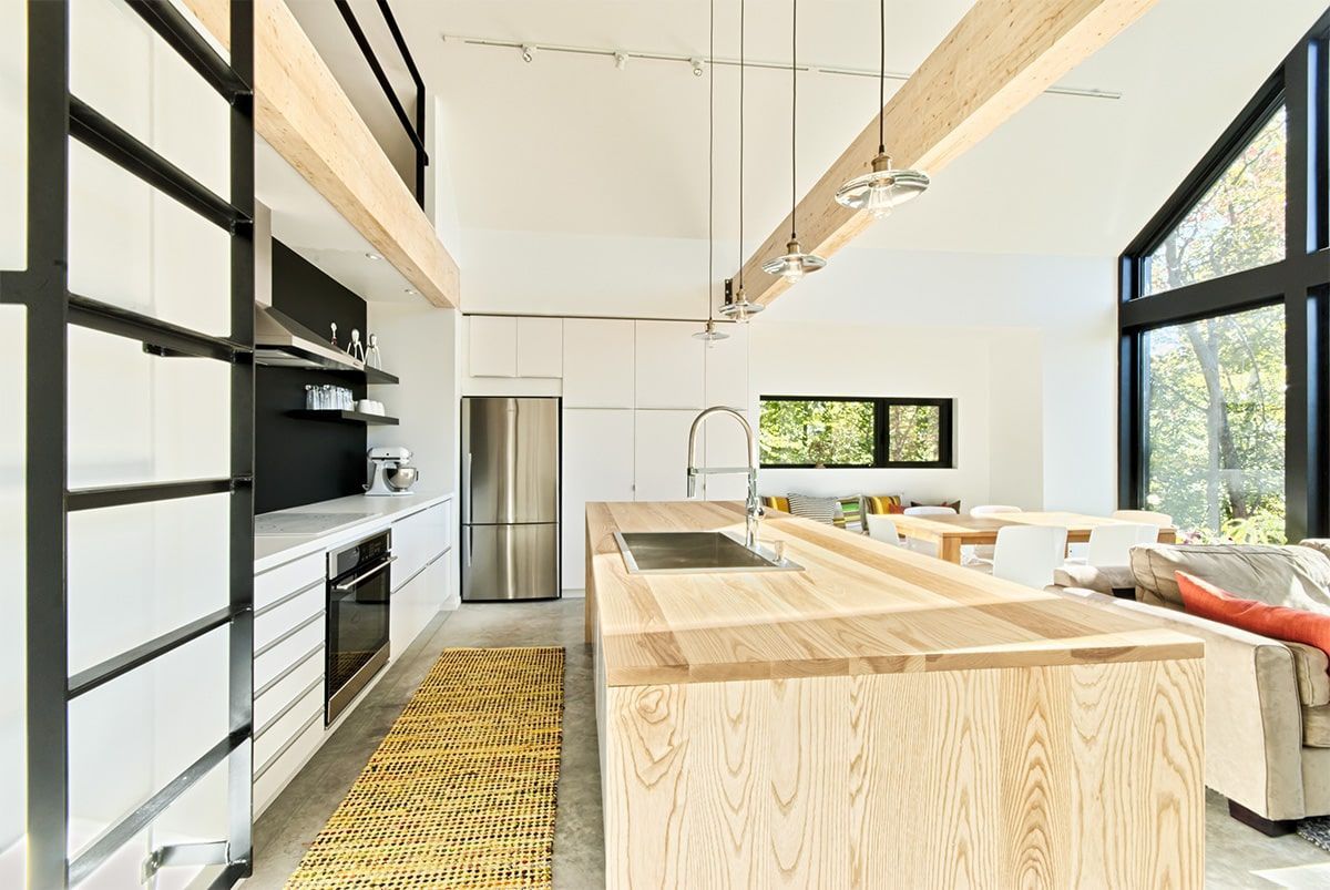 Kitchen from a Single family homes project near Saint-Jerome (Laurentides) by Belvedair