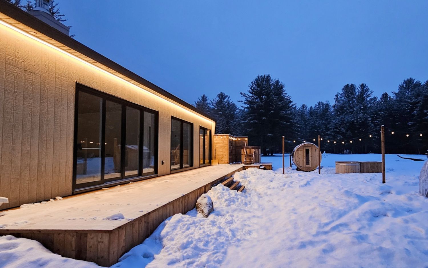 House Exterior from a Prefab and Modular Houses project near Saint-Jerome (Laurentides) by Constellations