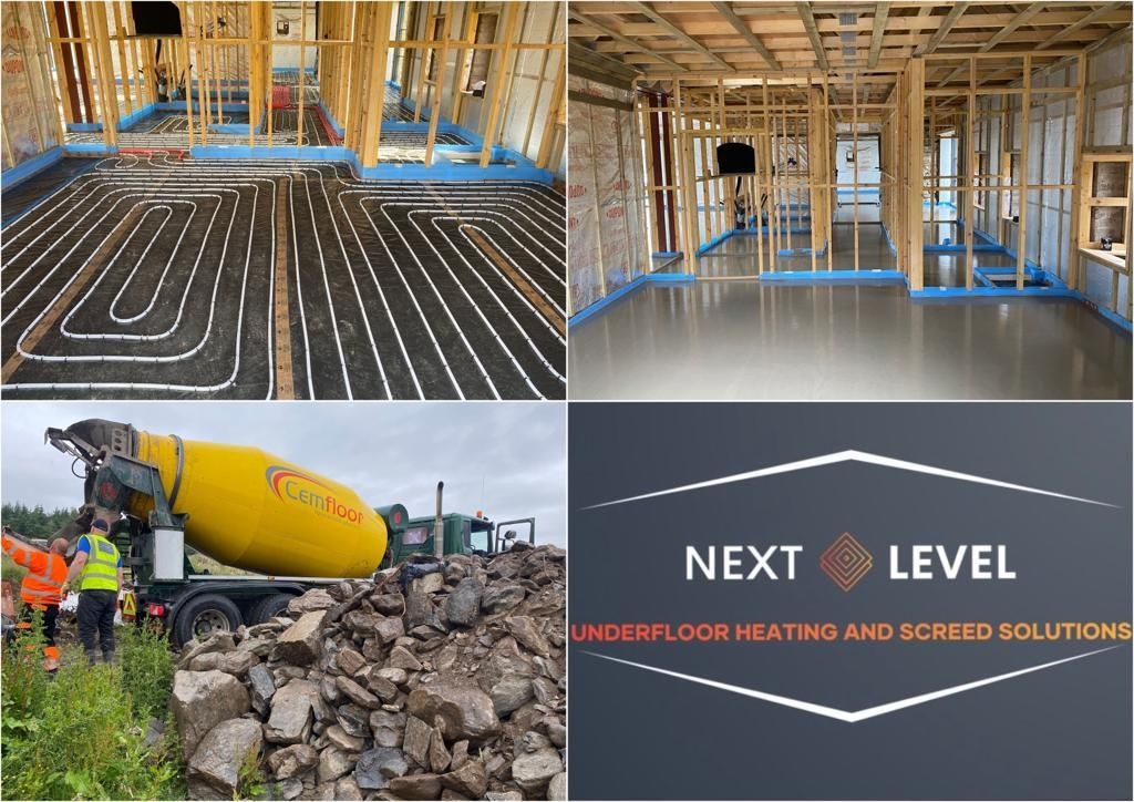 Travaux - Intérieur d'un projet de Finitions de plancher de béton près de New York-Newark-Jersey City de Next Level Underfloor Heating and Screed Solutions