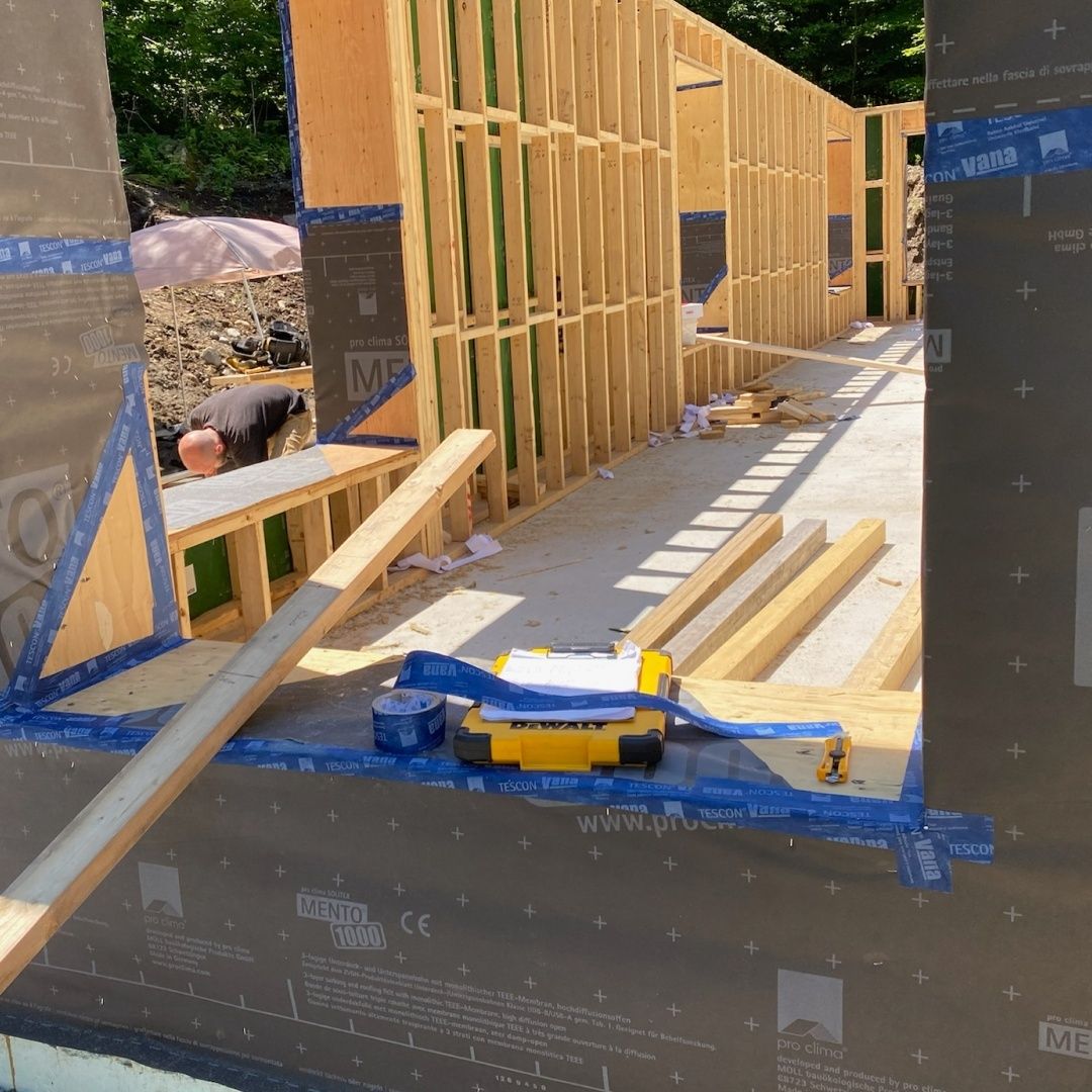 Construcción de muros de un proyecto de tipo Viviendas unifamiliares cerca de Saint-Jérôme (Laurentides) por psb Inc.
