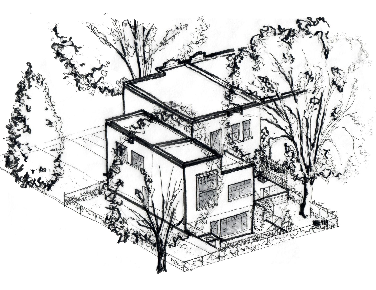 3D Rendering from a 3D modelings and renderings project near Montreal (Greater Montreal) by ExARCITÉ inc