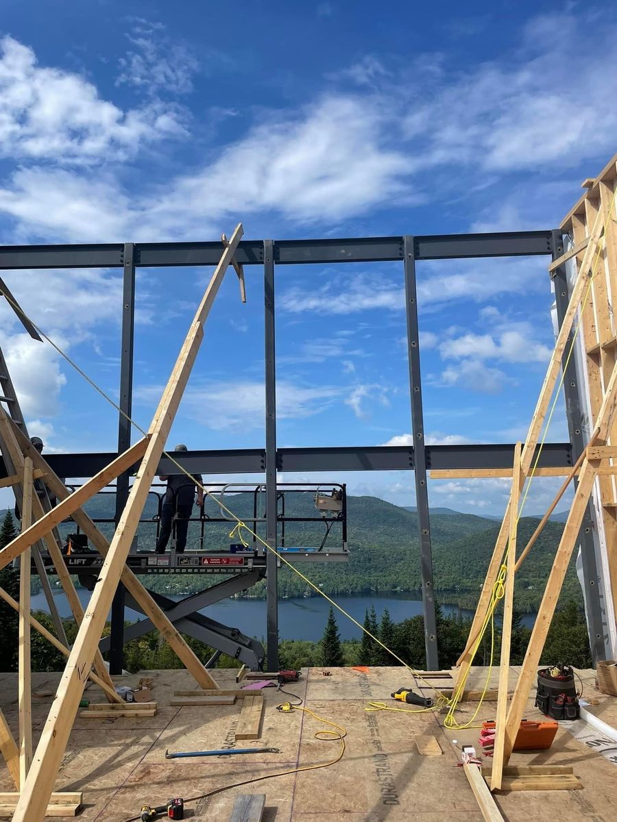 Construcción de muros de un proyecto de tipo Viviendas unifamiliares cerca de Joliette (Lanaudière) por Les Constructions du Patrimoine J.S. INC.