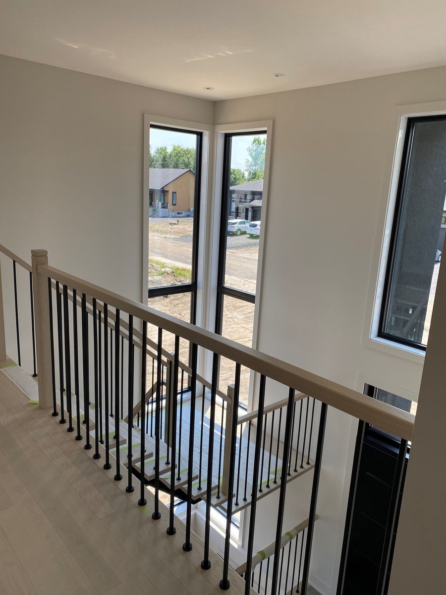 Staircase from a Single family homes project near Granby - Bromont - Cowansville by GAÉTAN SIROIS CONSTRUCTION INC