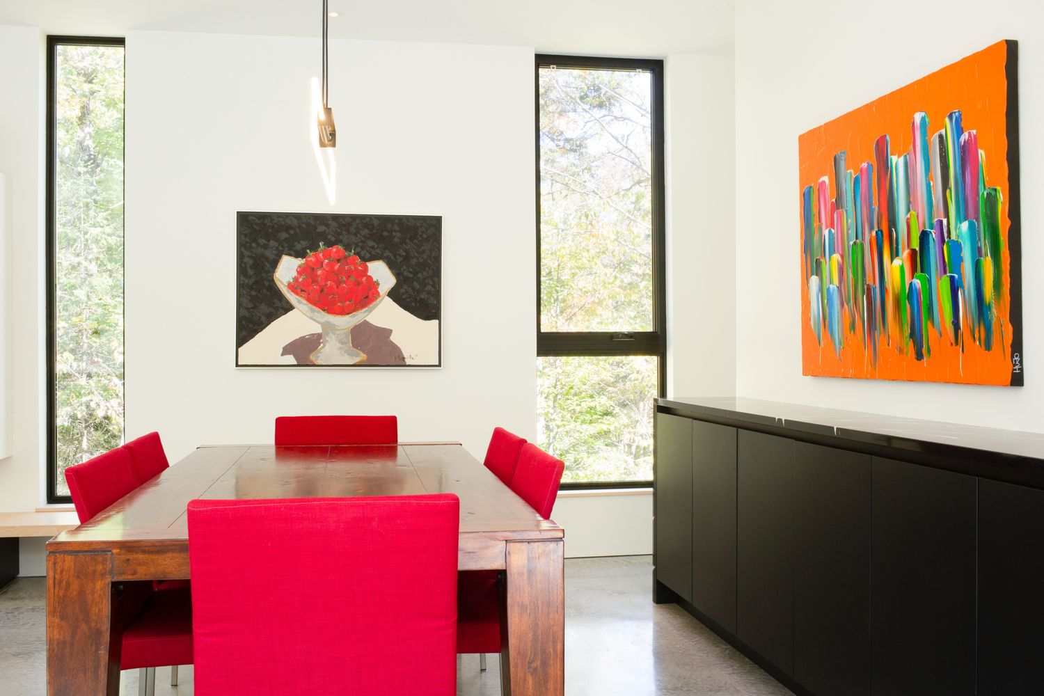Dining Room from a Single family homes project near Sherbrooke (Estrie) by UrbanEco Construction