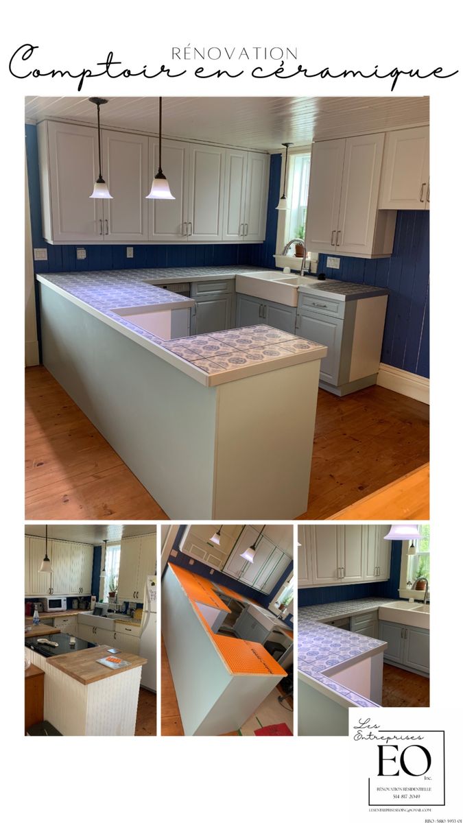 Kitchen from a Single family homes project near Saint-Jean-sur-Richelieu (Montérégie) by Les Entreprises EO Inc.