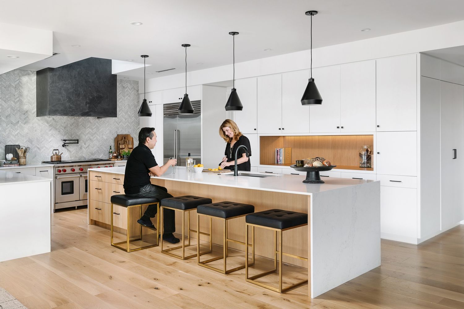 Kitchen from a Single family homes project near Austin by Clark Richardson Architects