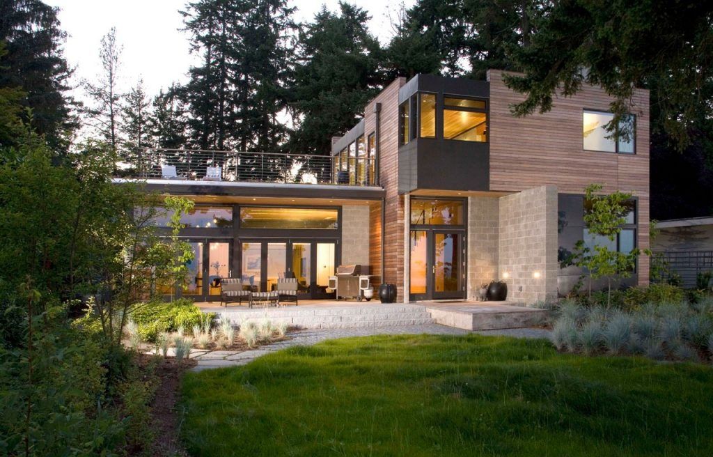 Cour arrière d'un projet de Maisons unifamiliales près de Spokane de Coates Design Inc.