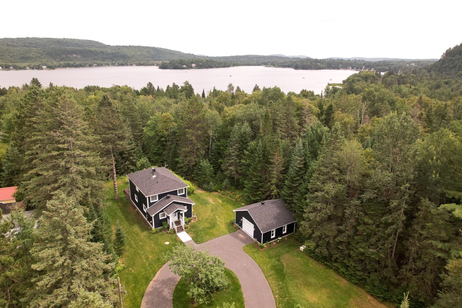 Vue aérienne d'un projet de Agrandissements de maison près de Joliette (Lanaudière) de Construction Youri Durand inc.
