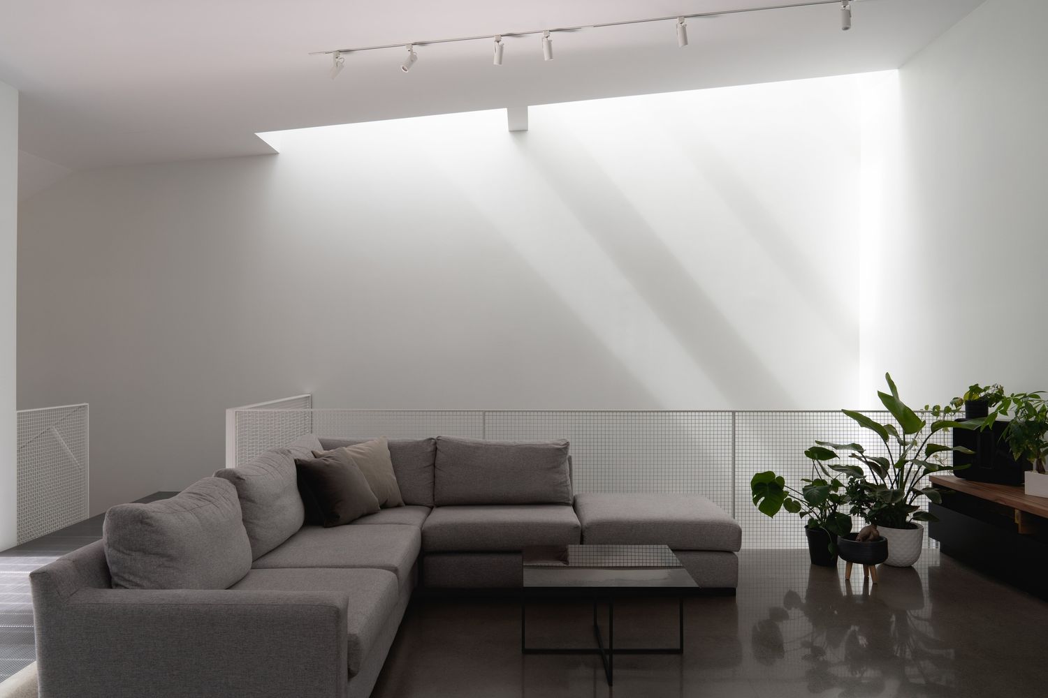 Living Room from a Single family homes project near Montreal (Greater Montreal) by Paul Bernier Architecte