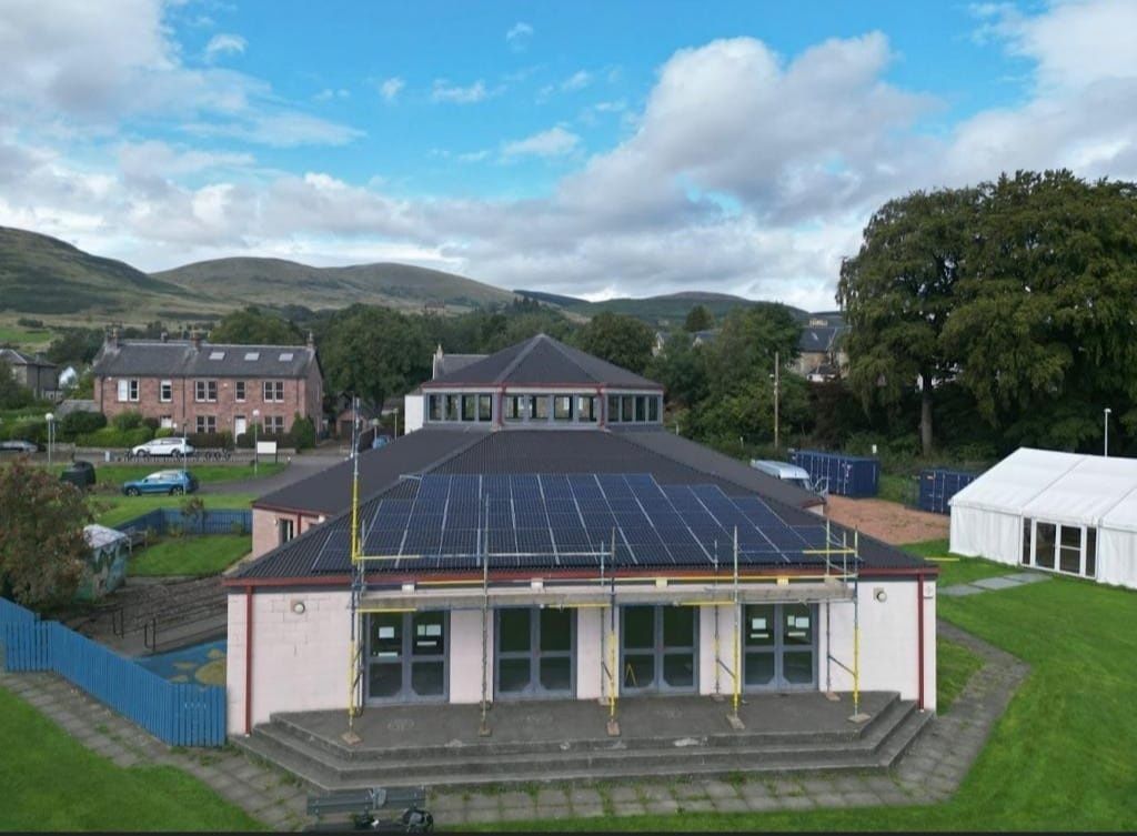 Building mechanicals from a Photovoltaic Solar Panels project near New York-Newark-Jersey City by Scottish Energy Saving