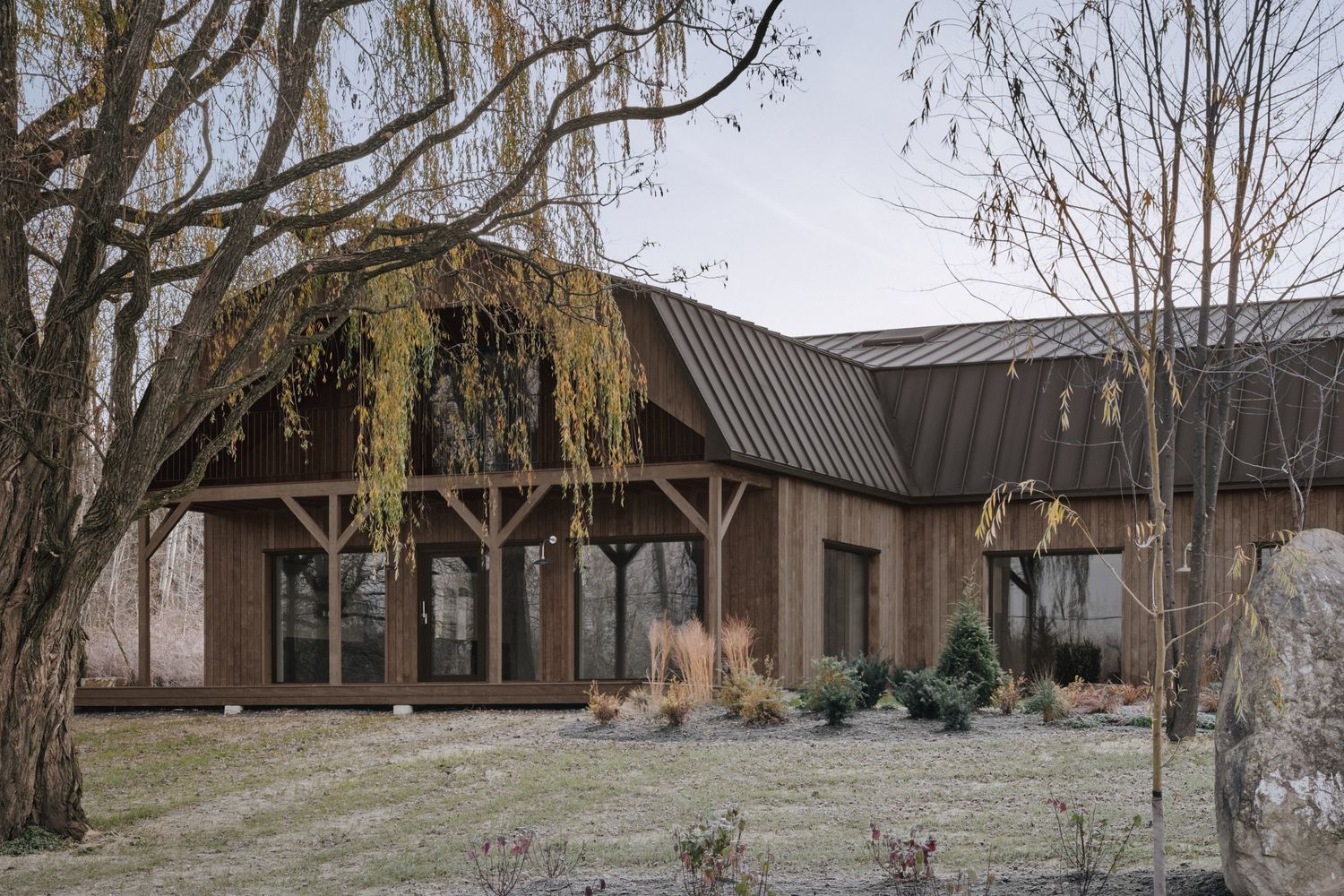 House Exterior from a Single family homes project near Granby - Bromont - Cowansville by Atelier L'Abri
