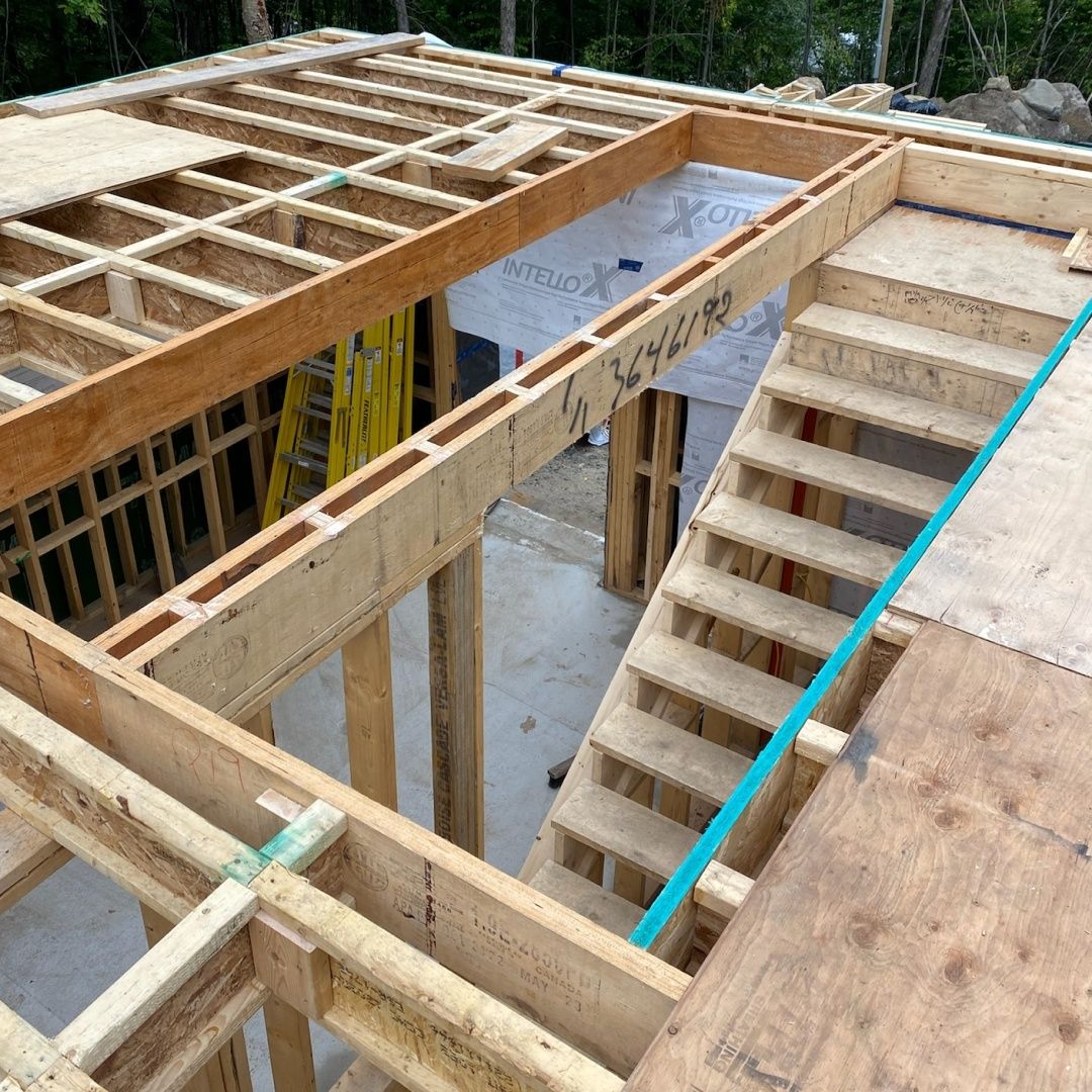 Construcción de muros de un proyecto de tipo Viviendas unifamiliares cerca de Saint-Jérôme (Laurentides) por psb Inc.