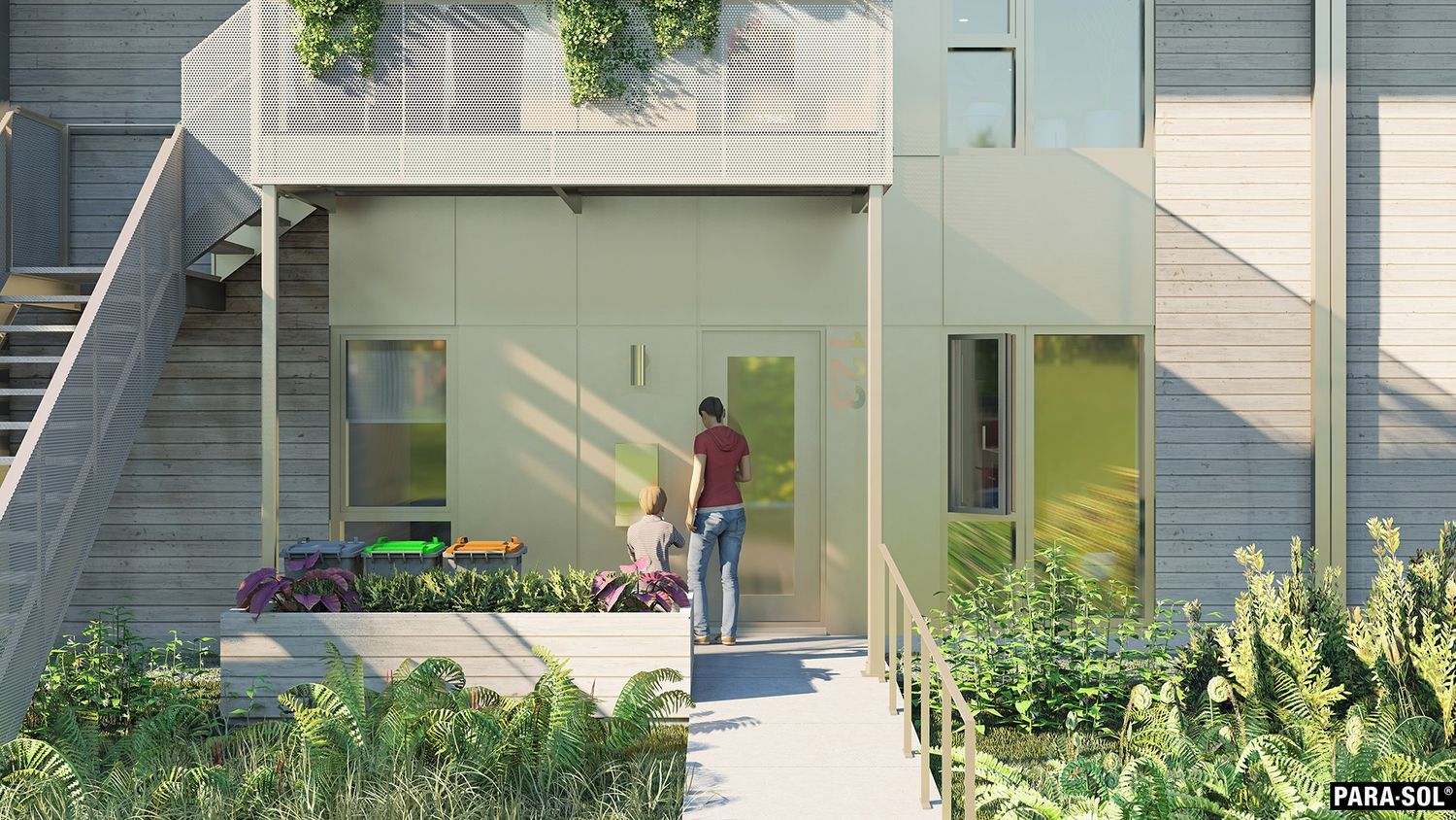 Rendu 3D d'un projet de Bâtiments multi-résidentiels et tours d'habitations près de Montréal/Laval/Longueuil (Grand Montréal) de PARA-SOL