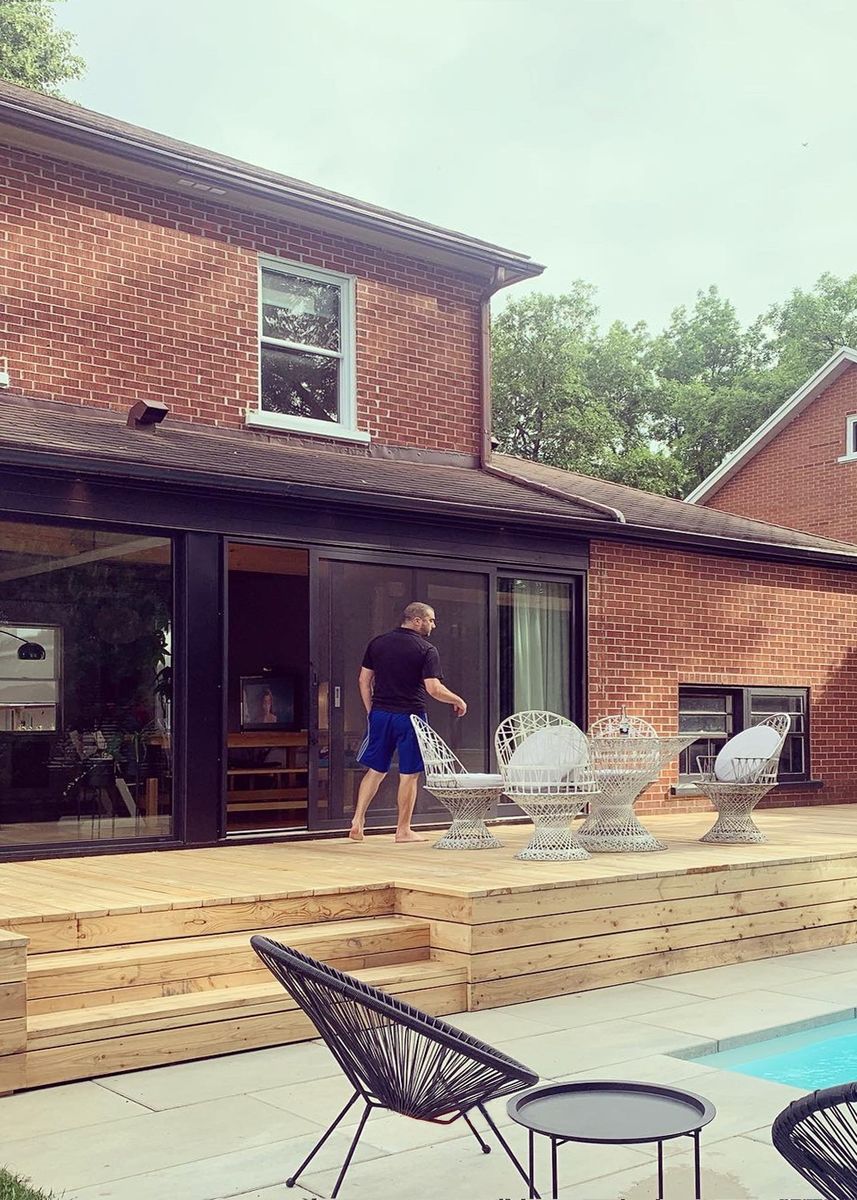 Terrasse et balcon d'un projet de Maisons unifamiliales près de Québec/Lévis (Ville de Québec) de Julie Poisson architecte