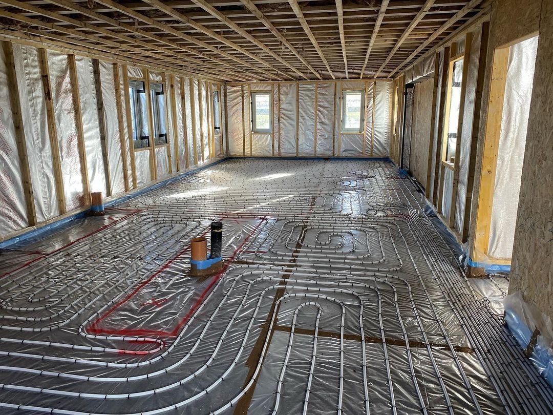 Travaux - Intérieur d'un projet de Planchers chauffants hydroniques près de New York-Newark-Jersey City de Next Level Underfloor Heating and Screed Solutions