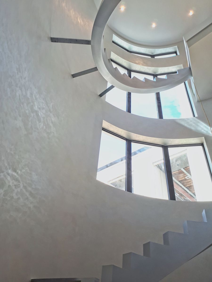 Staircase from a Lime finish project near Montreal (Greater Montreal) by Distribution Tockay inc.